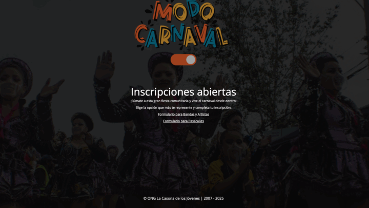 ¡Ya está en línea www.carnavalcultural.cl! Comienza la cuenta regresiva para el 18° Carnaval Cultural de La Villa O’Higgins